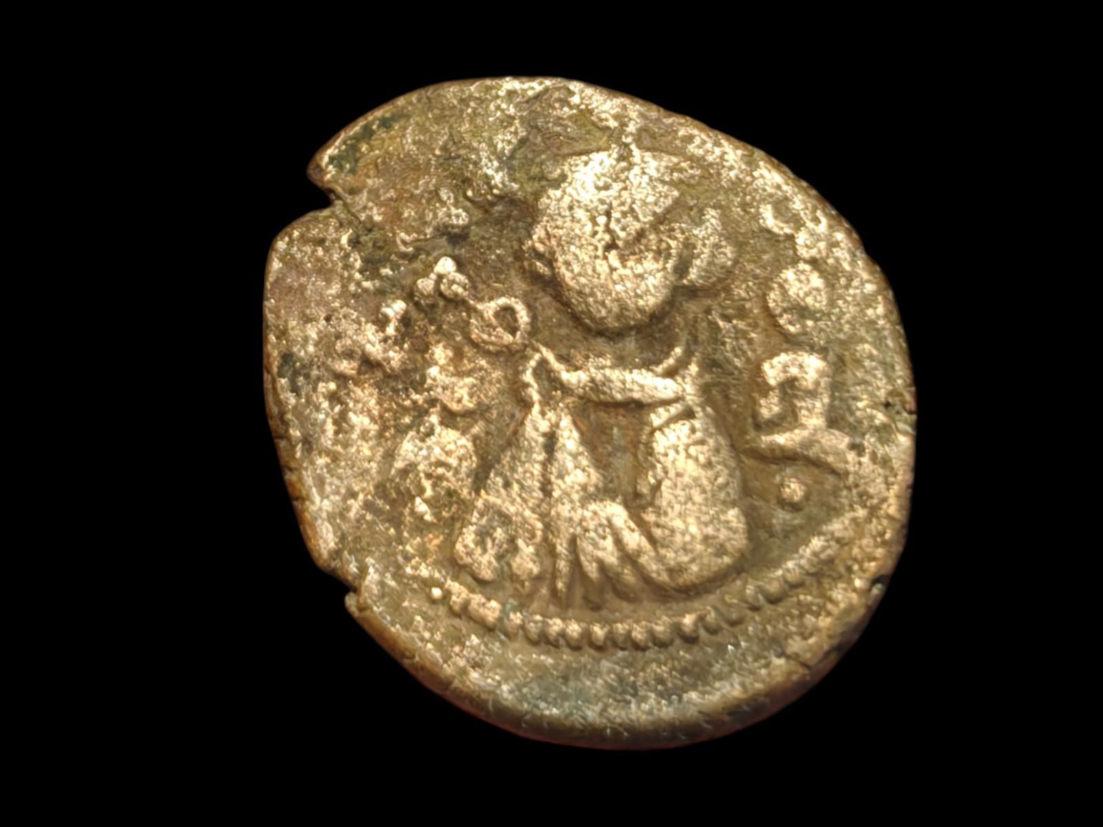 Arab Byzantine Umayyad Caliph. Mu'awiya Hims Emessa in Sorya Islamic Coin&