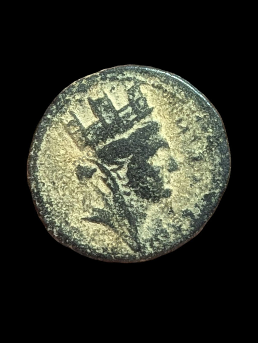 Antioche, Monnayage civique romain, 59-60 ap. J.-C., Règne de Néron, Tyché et autel en flammes#
