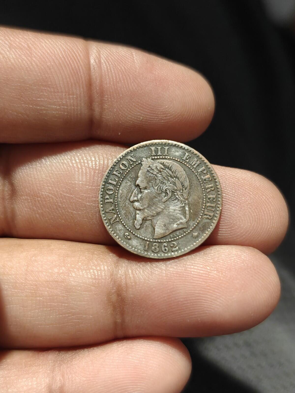 France-Napoléon III pièce de 2 centimes 1862 Monnaie de Paris !