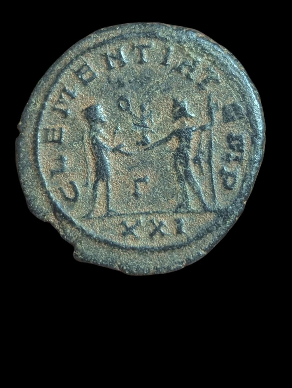 Antoninianus romain impérial Probus CLEMENTIA TEMP π XXI en bronze argenté, 4 g