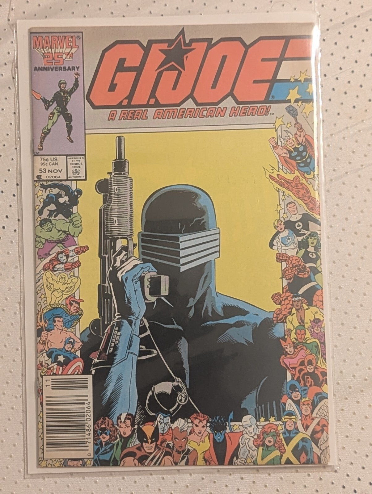 GI JOE #53 *  Marvel 25th Anniversary! Newsstand edition! 1986 Mint Condition