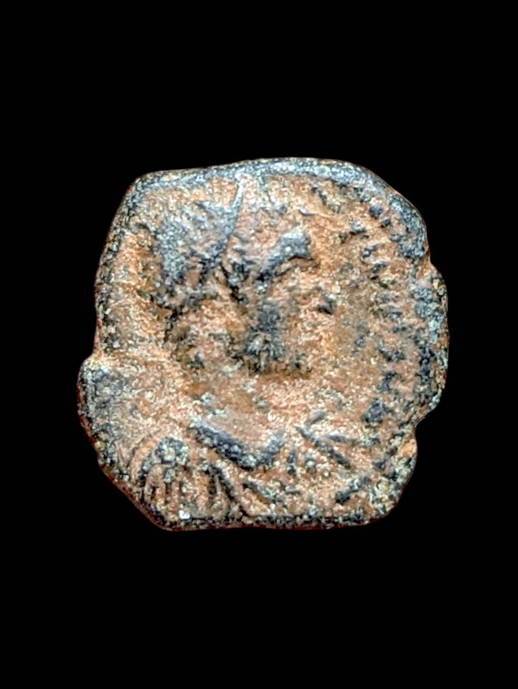 MESOPOTAMIA. Carrhae. Caracalla (198-217). AE16, 4.5g. Rare Star & Crescent
