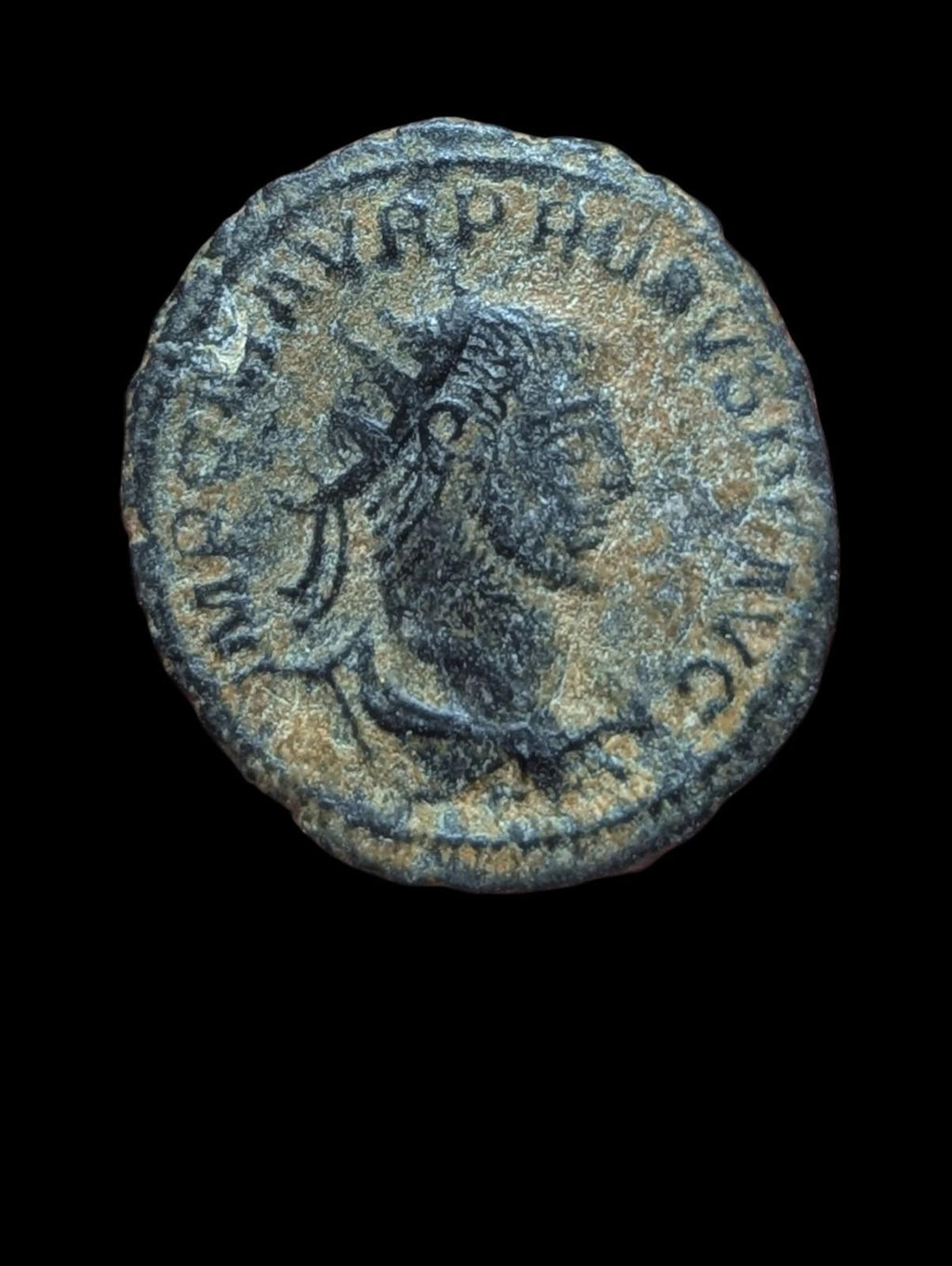 Antoninianus romain impérial Probus CLEMENTIA TEMP π XXI en bronze argenté, 3,7 g