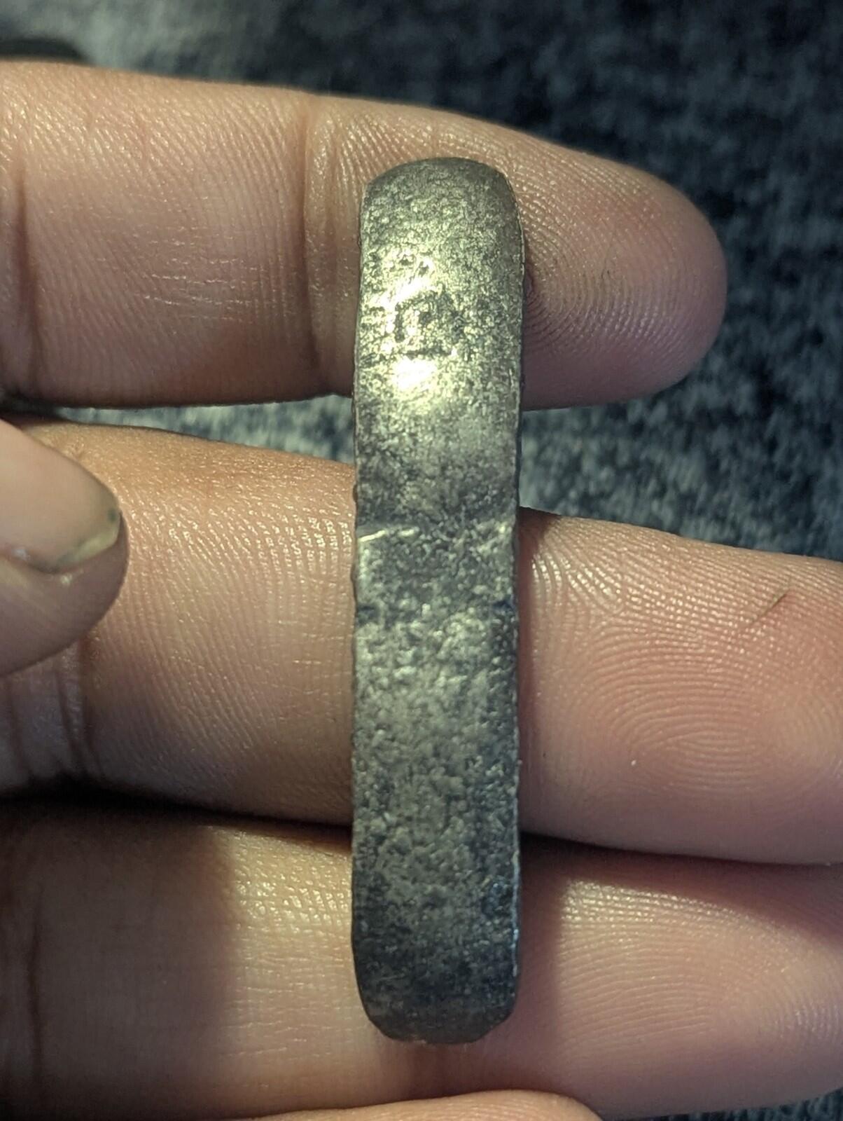 ⭐INDIA⭐. Ancient GANDHARA JANAPADA Authentic OLD 600 B.C Silver Coin Bent Bar