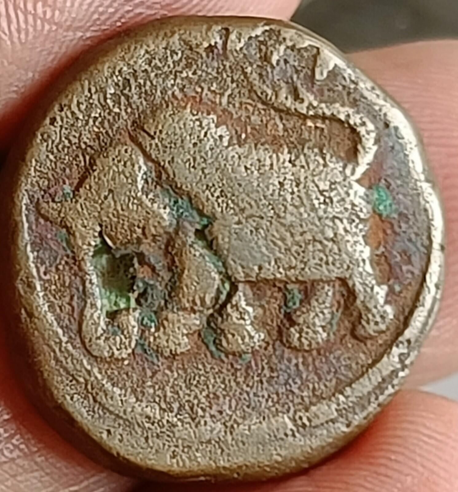 #T9# India TIPU SULTAN  silver Copper Paisa Nice grade NAGAR MINT 10gm