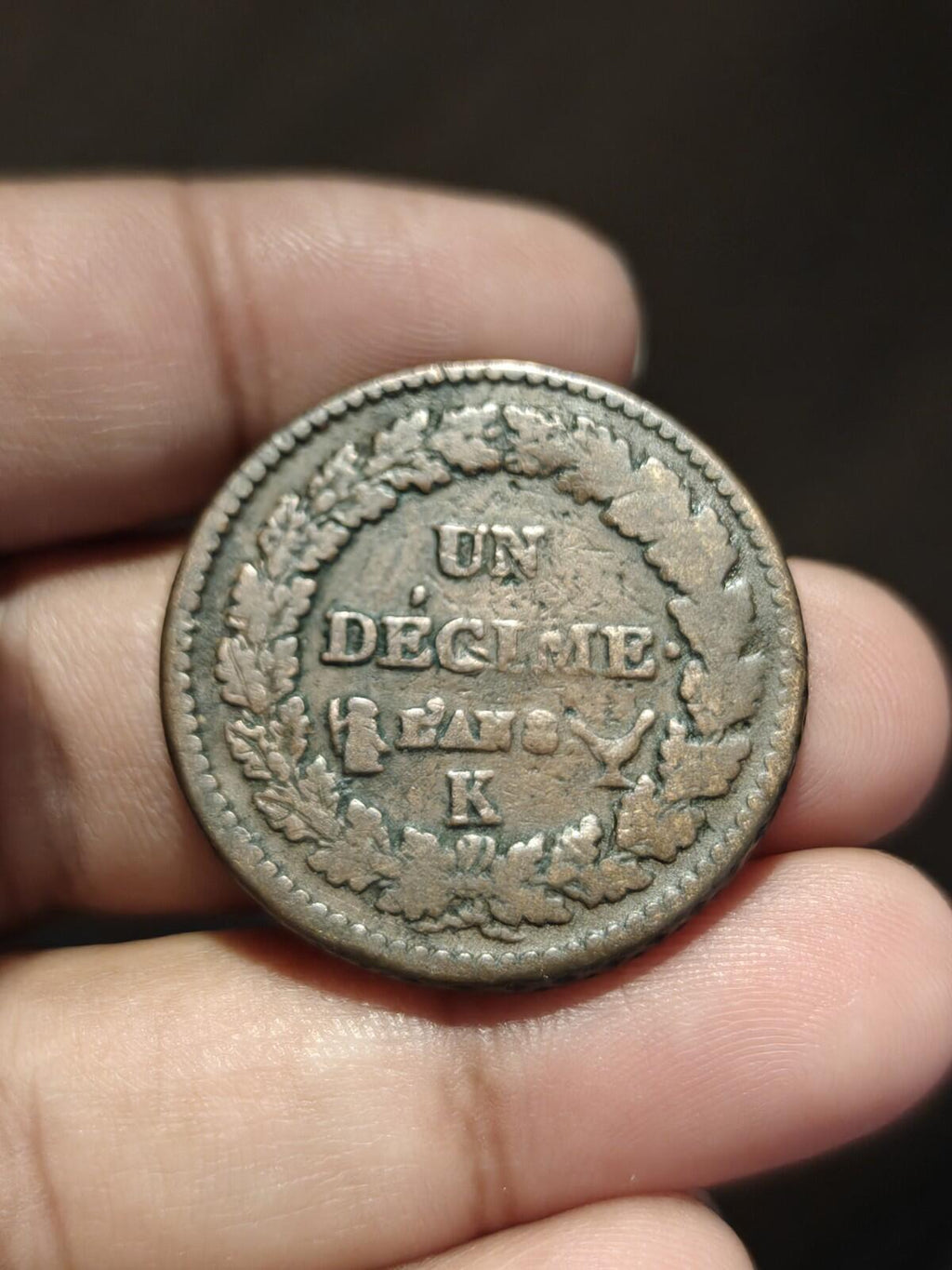 法国 - 1 迪西姆 8 (1799) K 波尔多铸币厂 高模块 稀有