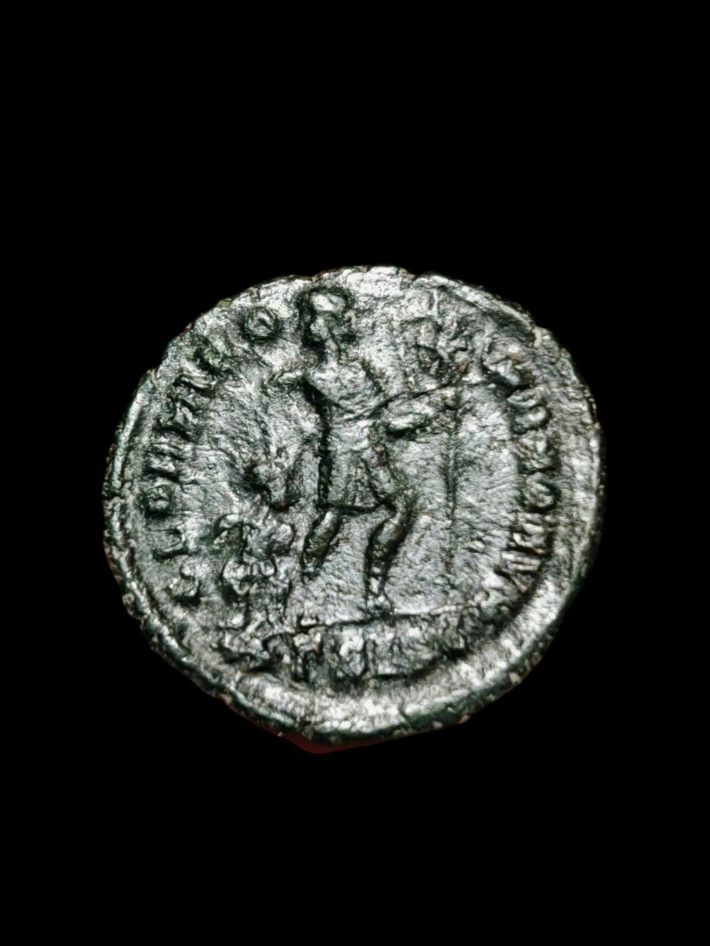 VALENTINIEN I Captif & Chi-Rho Chrétien ANCIENNE Monnaie Romaine Antique