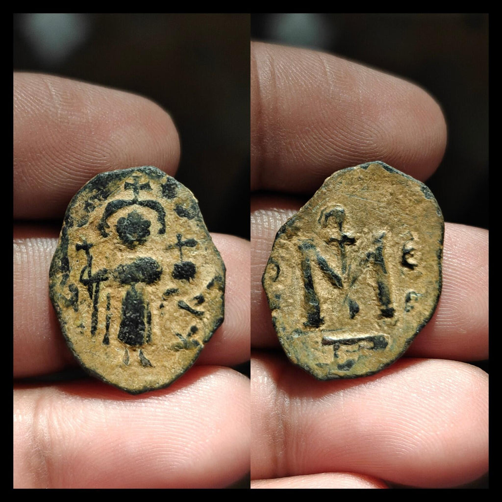 Islamic ARAB Byzantine Period UMAYYAD Æ Fals,  Three Standing Caliphate 685-690!