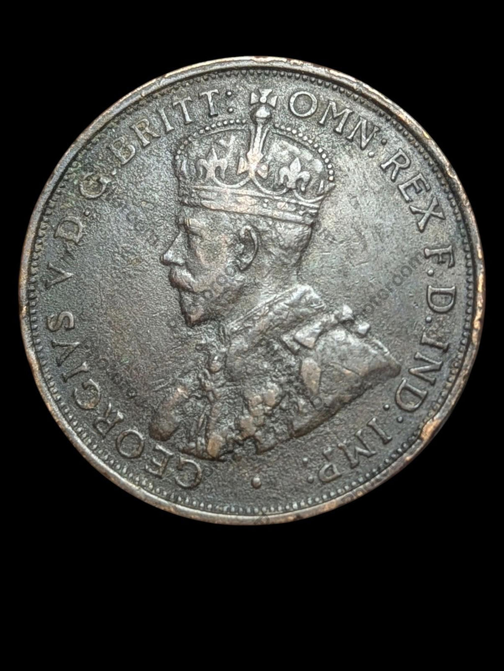 1923 STATES OF JERSEY - 1/12 SHILLING - BRONZE - George V Wow Grade