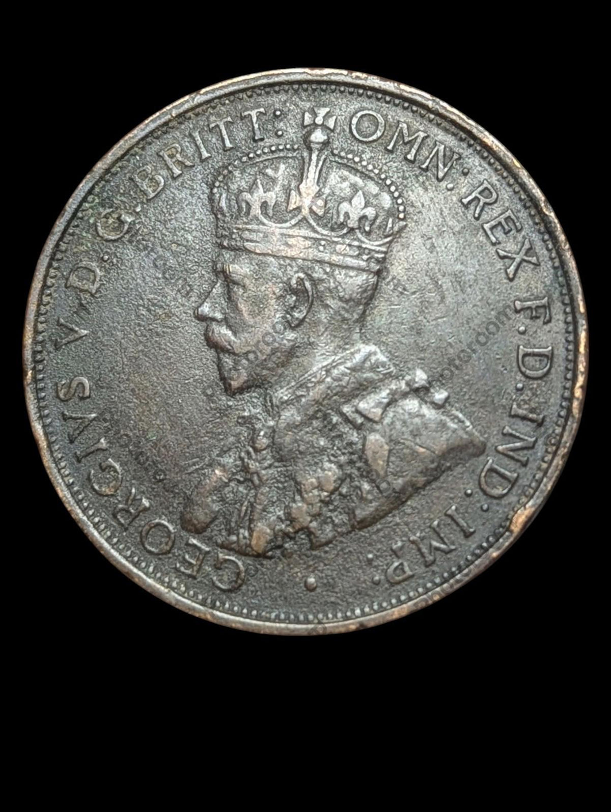 1923 STATES OF JERSEY - 1/12 SHILLING - BRONZE - George V Wow Grade