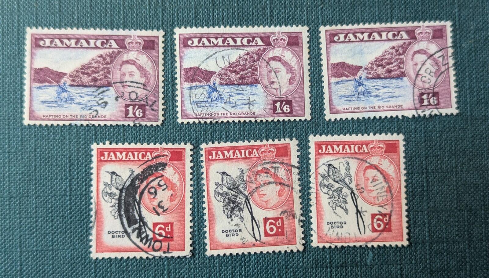 Jamaica Scott # 166 & 169- Used Queen Elizabeth 1950