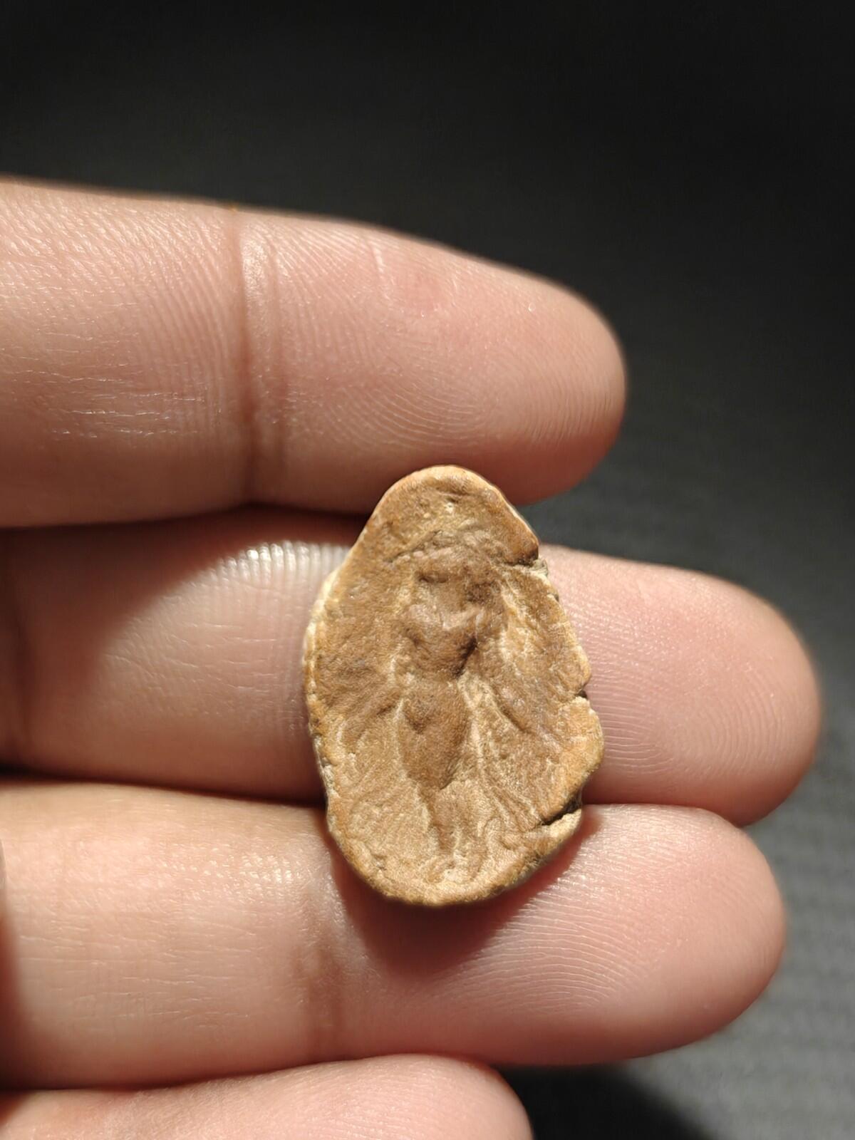Ancient Greek Roman Circa 1st-3rd centuries AD Terracotta Clay Bullae Tessera