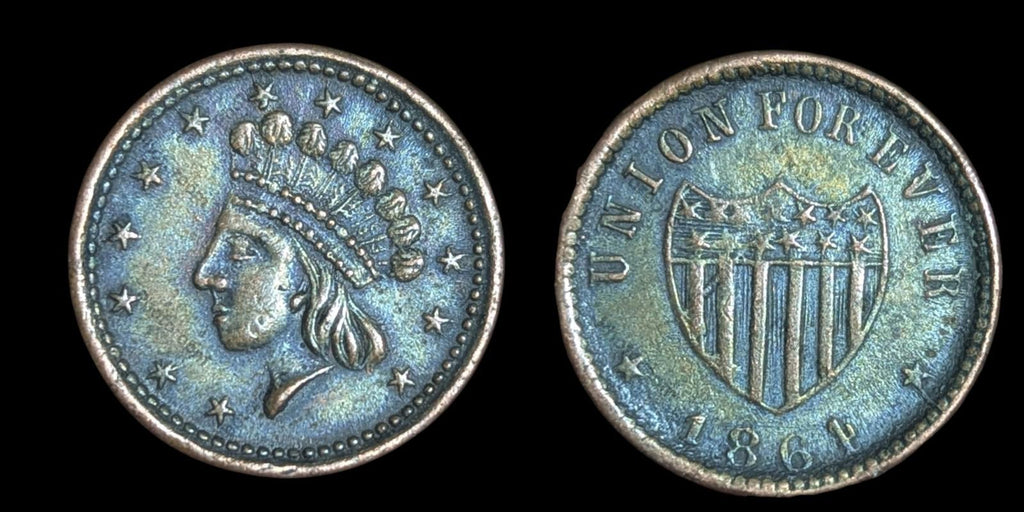1864 Civil War Token - Liberty Head / "Union For Ever" Finest Grade