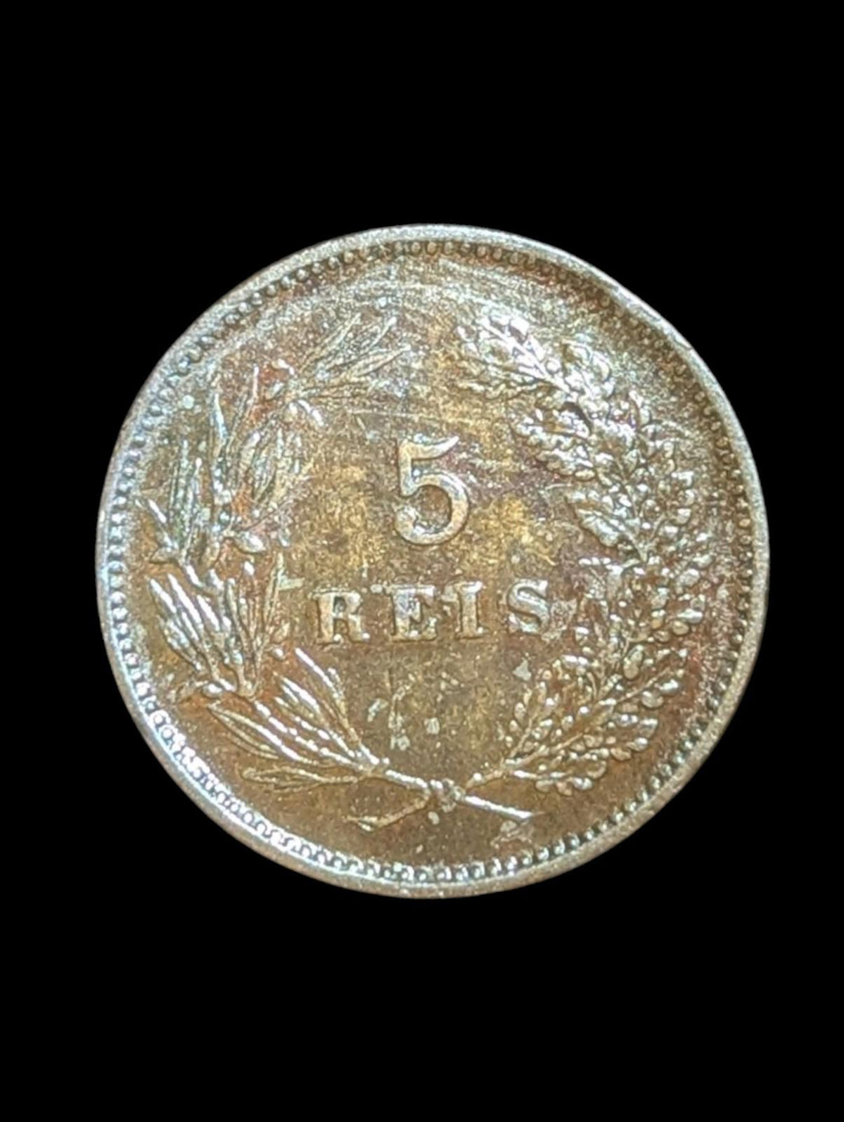 Portugal, 5 Reis, 1906, CARLOS I, KM# 530, Pièce en bronze 🇵🇹