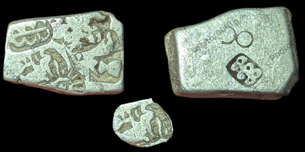 India Bengal INDUS Valley Mayuriyan Punch silver Coin 300 BC Dragon Symbol