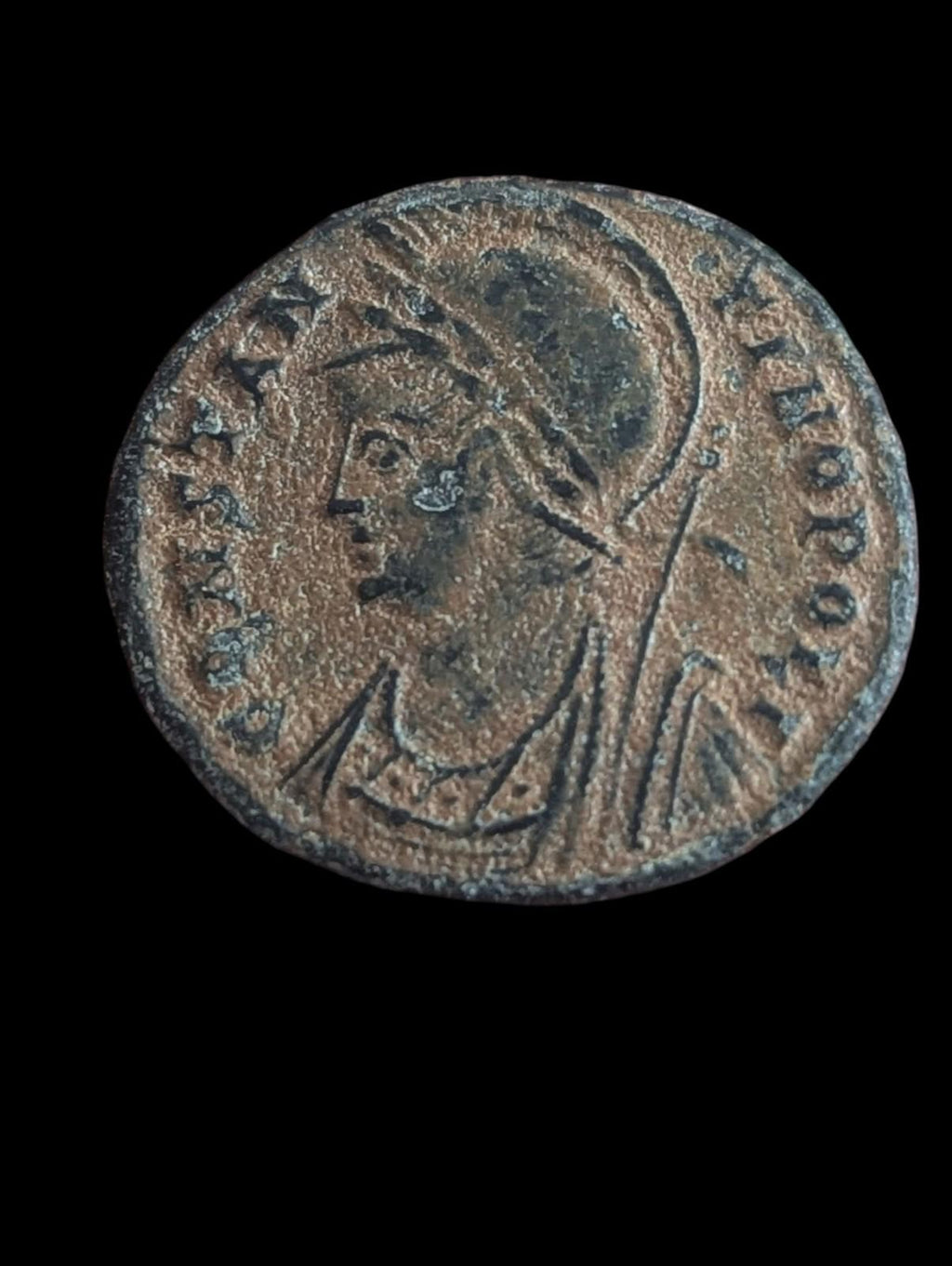 Monnaie romaine antique CONSTANTINOPOLIS Série commémorative Æ 18 mm. 2,2 g Cyzique
