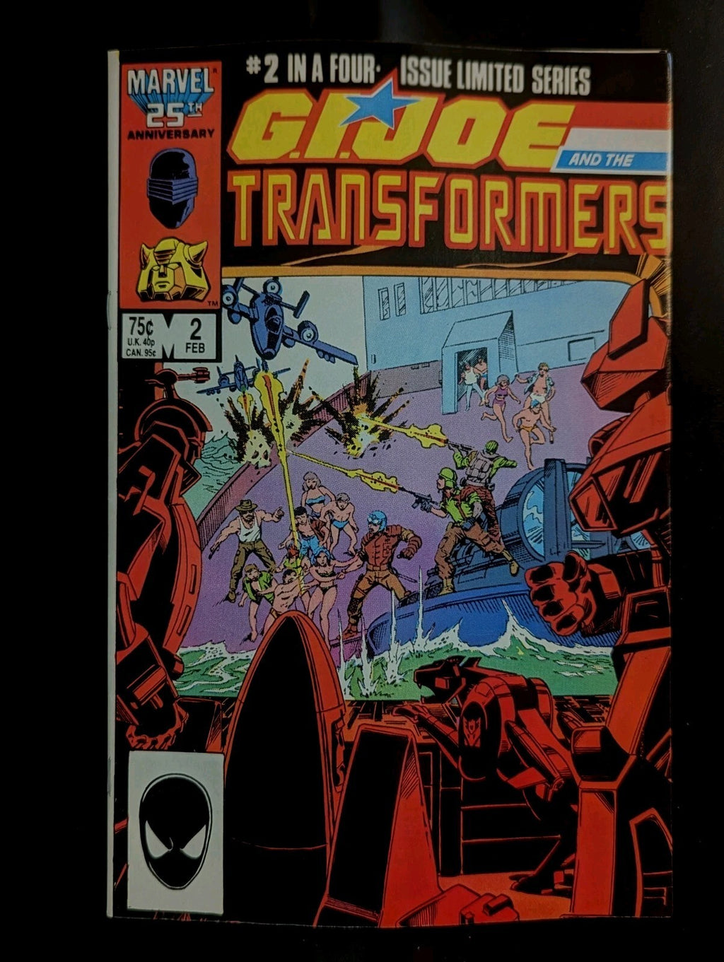 G.I. Joe and the  Transformers #2 Marvel  Pub 1987 Power Struggle Mint Condition