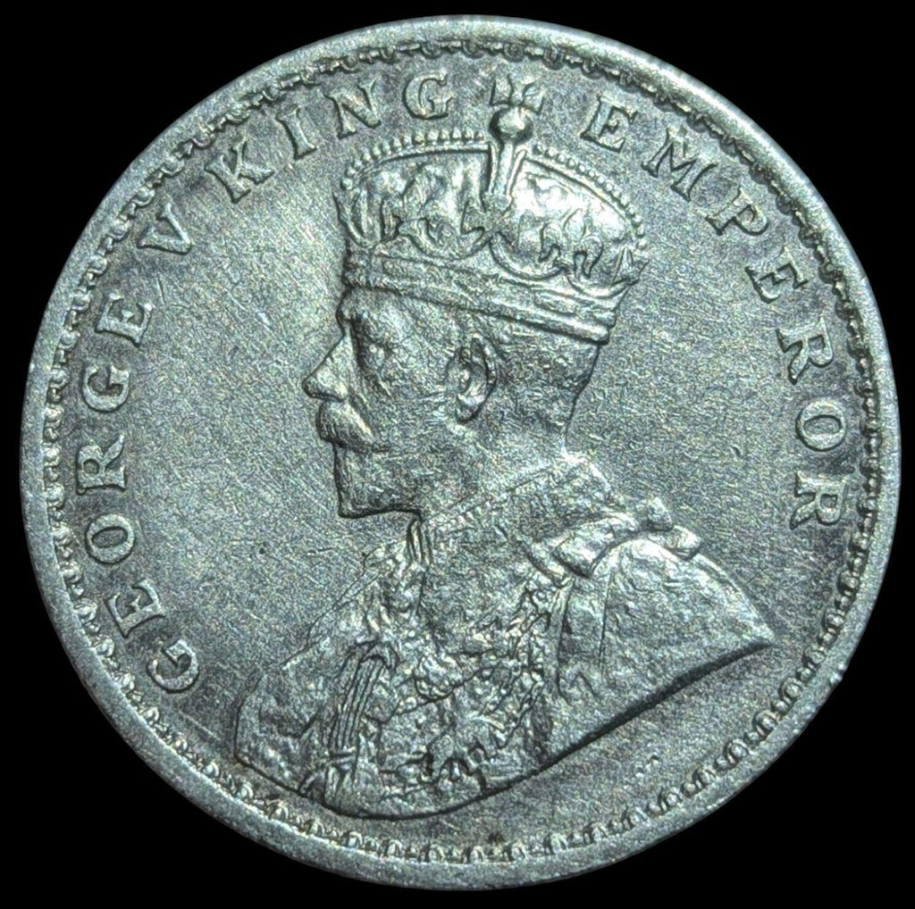 Roupie indienne en argent du roi George V, très rare, 1913. NON CIRCULÉE