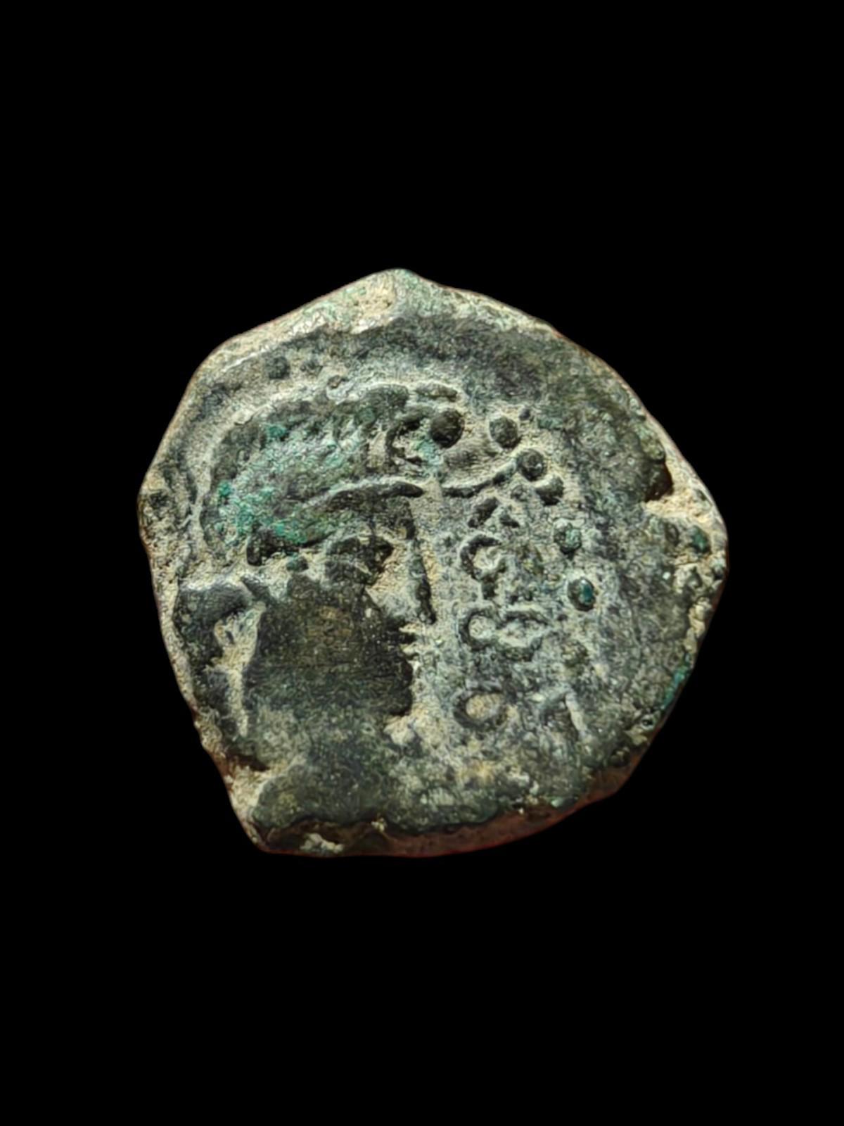 Ancient Kushan-O-Sasanians King Kobad AE Drachm Rare.