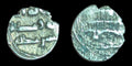 Inde médiévale, damma en argent d'Abdallah II Habbarid, Sind, Xe siècle :