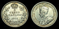 Canada 1913 - 5 Cents, Wow Grade - George V .925 Silver KM#22