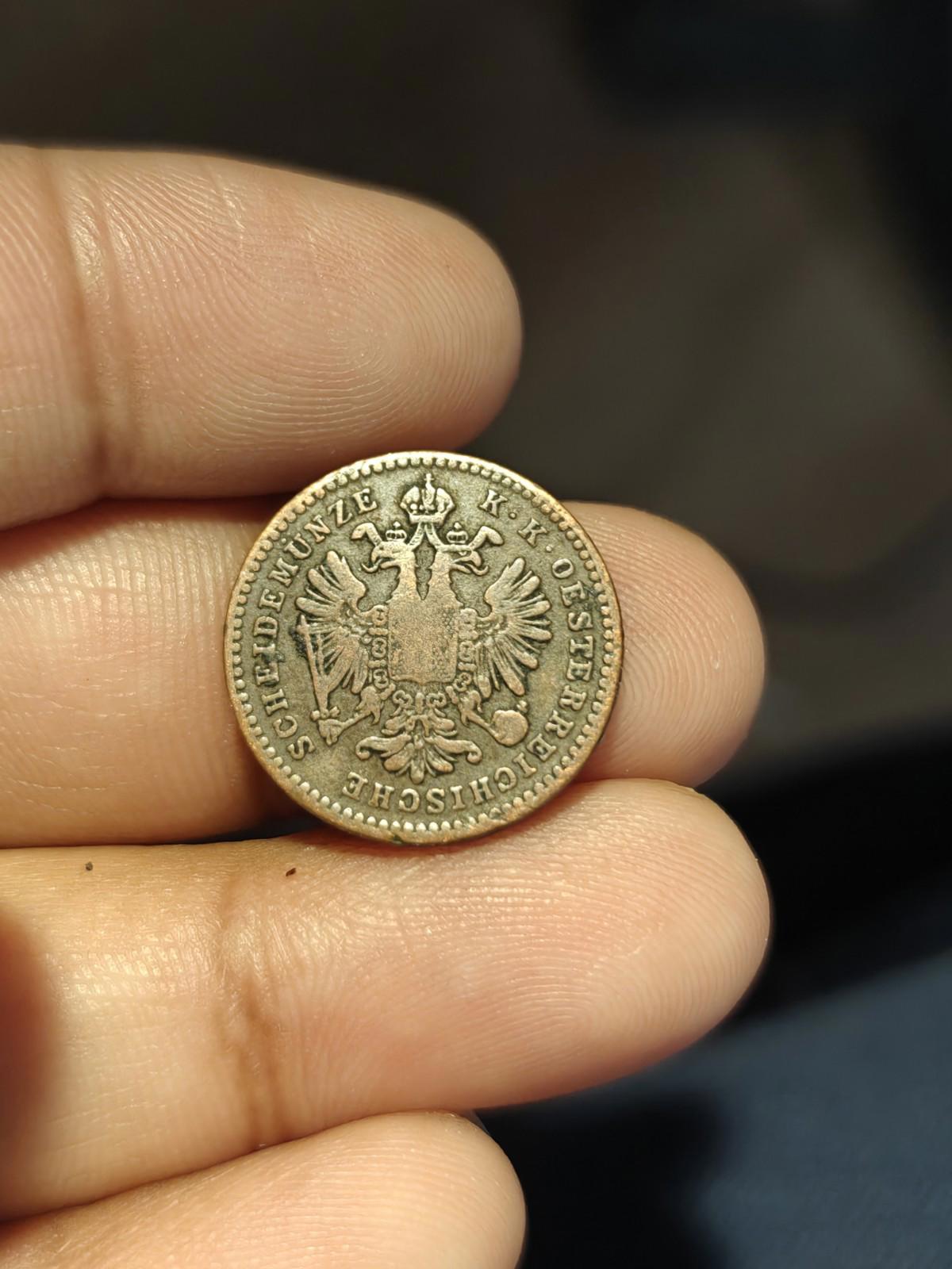 AUSTRIA 1 KREUZER 1859 A KM#2186 Franz Joseph I.