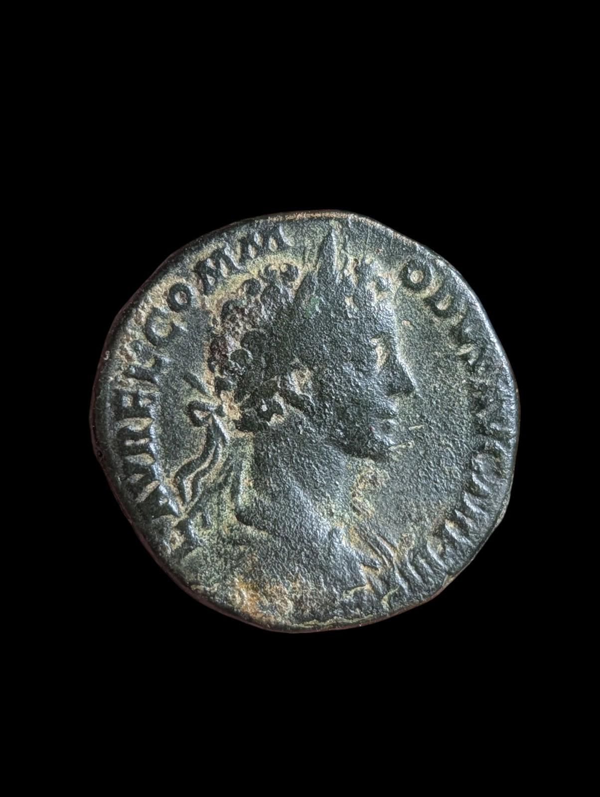 EMPEROR COMMODUS Ancient Roman Coin Sestertius 179AD MINERVA - RIC1599