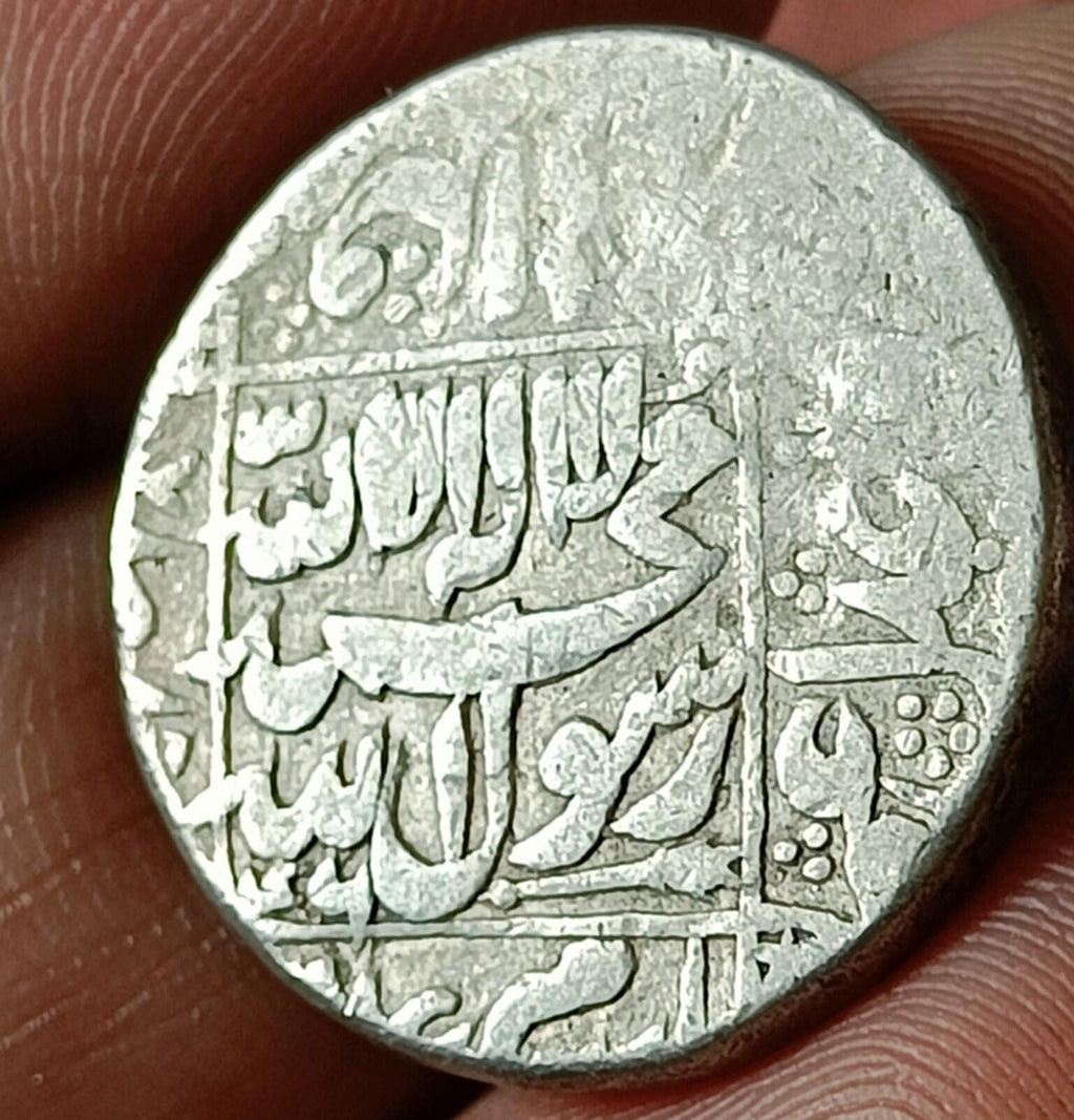 #H86#Mediaeval India MUGHAL SAHAZAHAN silver rupee 1628-1658AD Agra Mint
