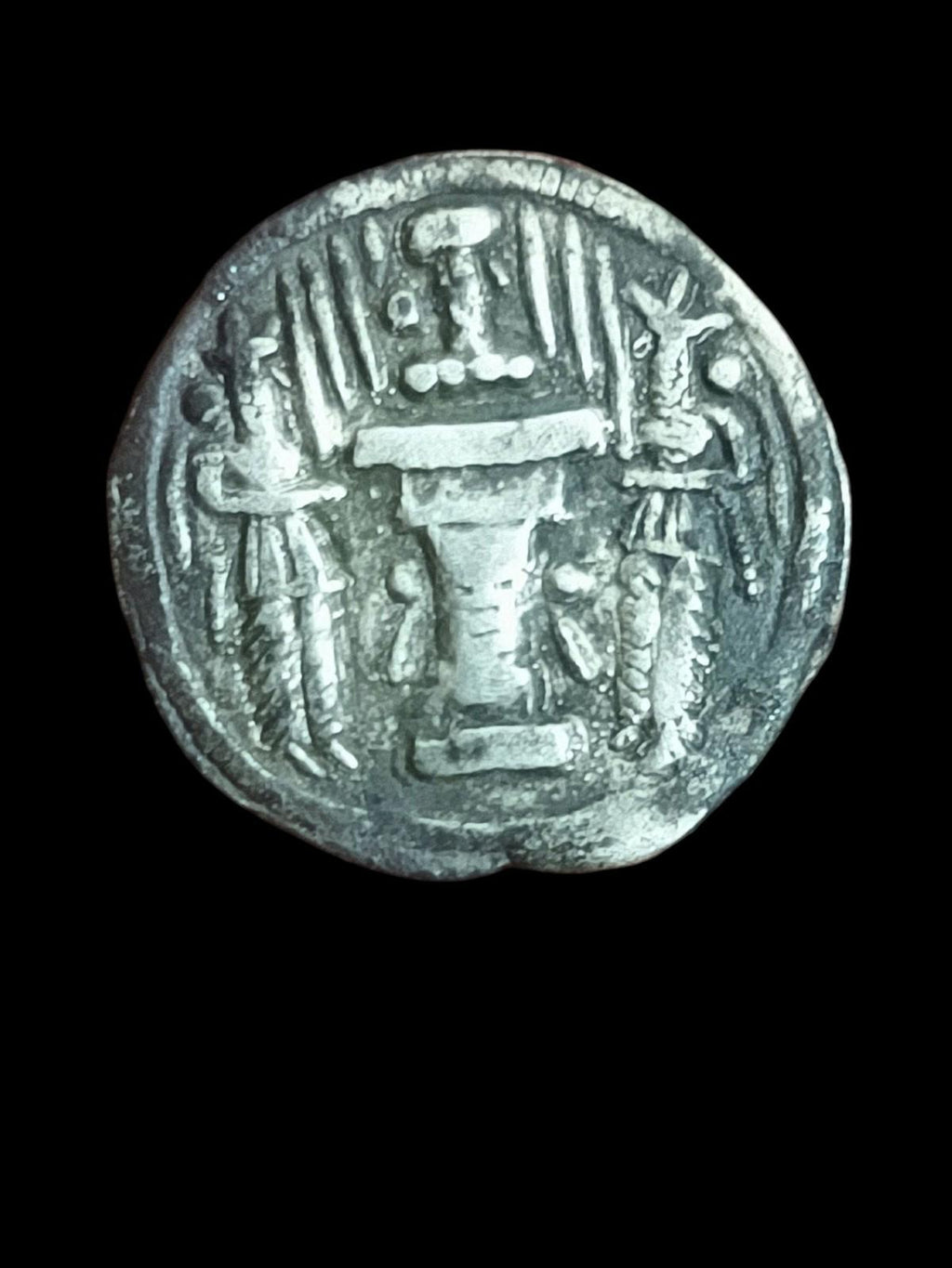 383-388 AD Sasanian Empire Silver Drachma Shapur III