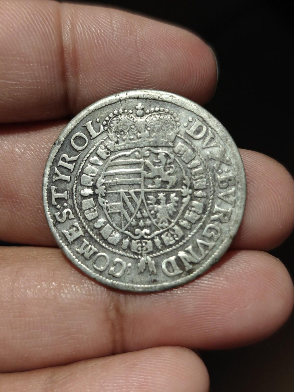 1632 AUSTRIA Archduke Leopold V Genuine Antique SILVER 10 Kreuzer Coin