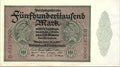GERMANY  500 000 Mark 1923  HIGH GRADE BANKNOTE