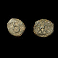 Ancient India Coin Quarter Karshapana Taxila AE16mm Moon Hill#&