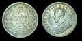 Indes britanniques 1911-C 1/4 roupie "Cochon" Date clé rare