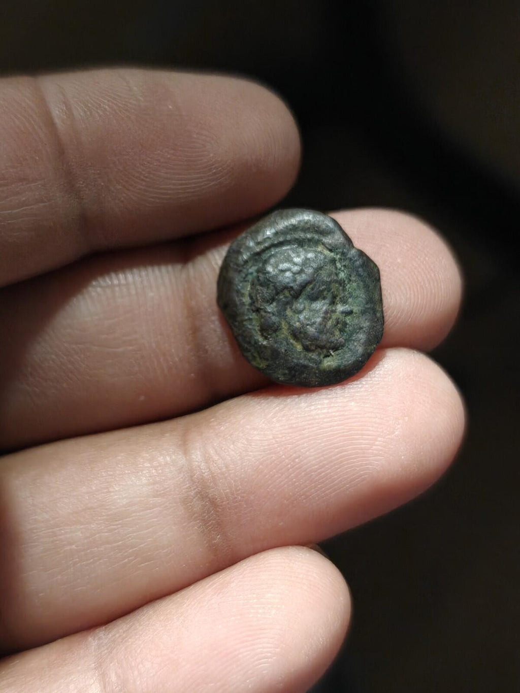 Indo-Grecs anciens, Roi de Bactriane Euthydème 230-190 av. J.-C. Cuivre 1/4 Chalkon 3g