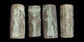 Agate Stone King Ancient Near Eastern  Cylinder Intaglio Bead