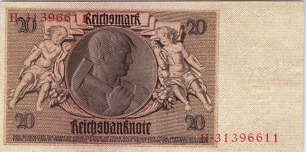 Germany  20  Reichsmark  Berlin  22.1.1929  Series  Circulated Banknote