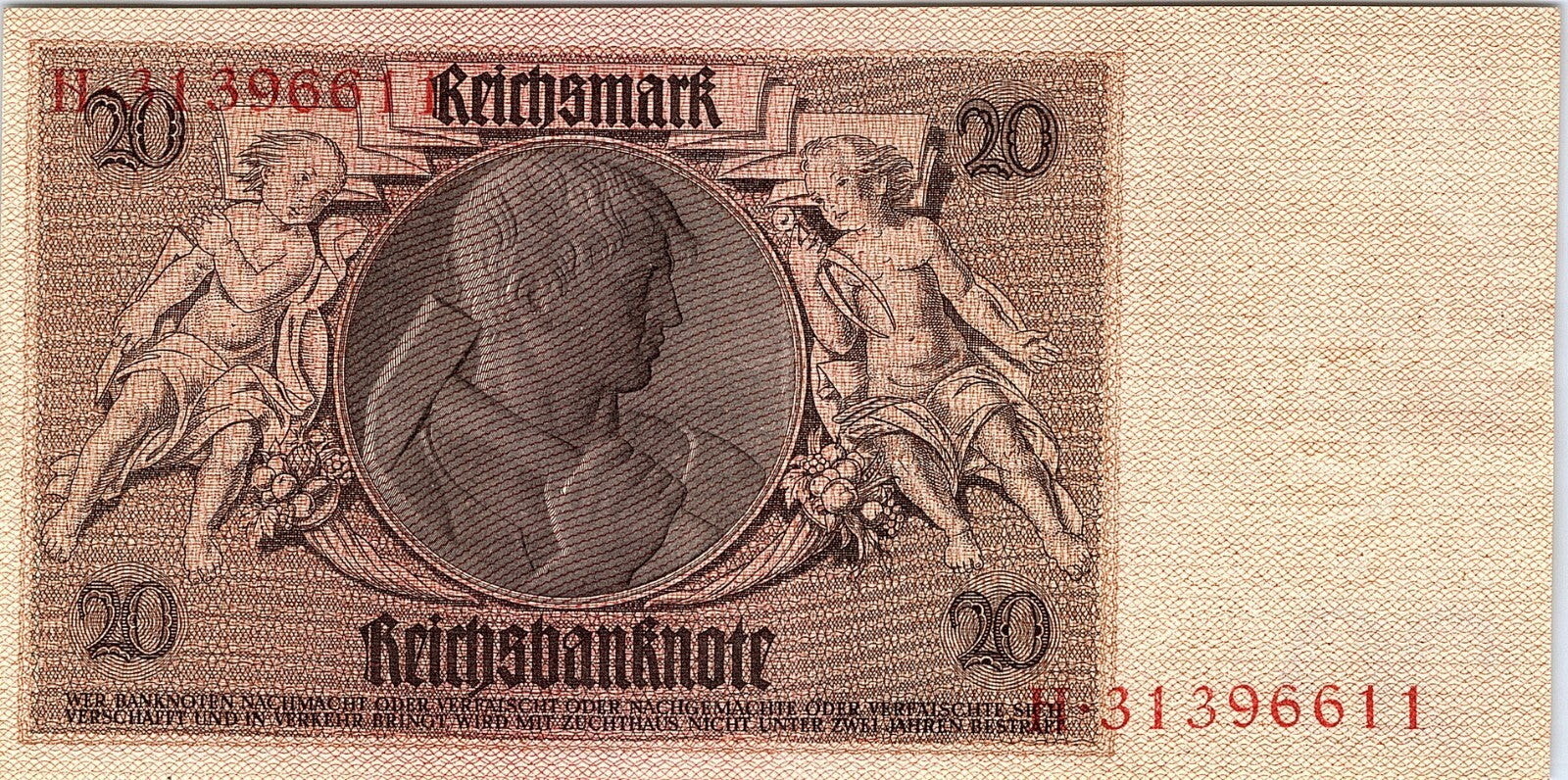 Germany  20  Reichsmark  Berlin  22.1.1929  Series  Circulated Banknote