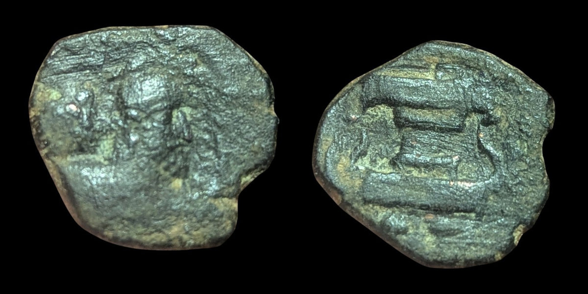 271-356AD INDIA Authentic Ancient KUSHANO SASSAN Kingdom Greek Coin