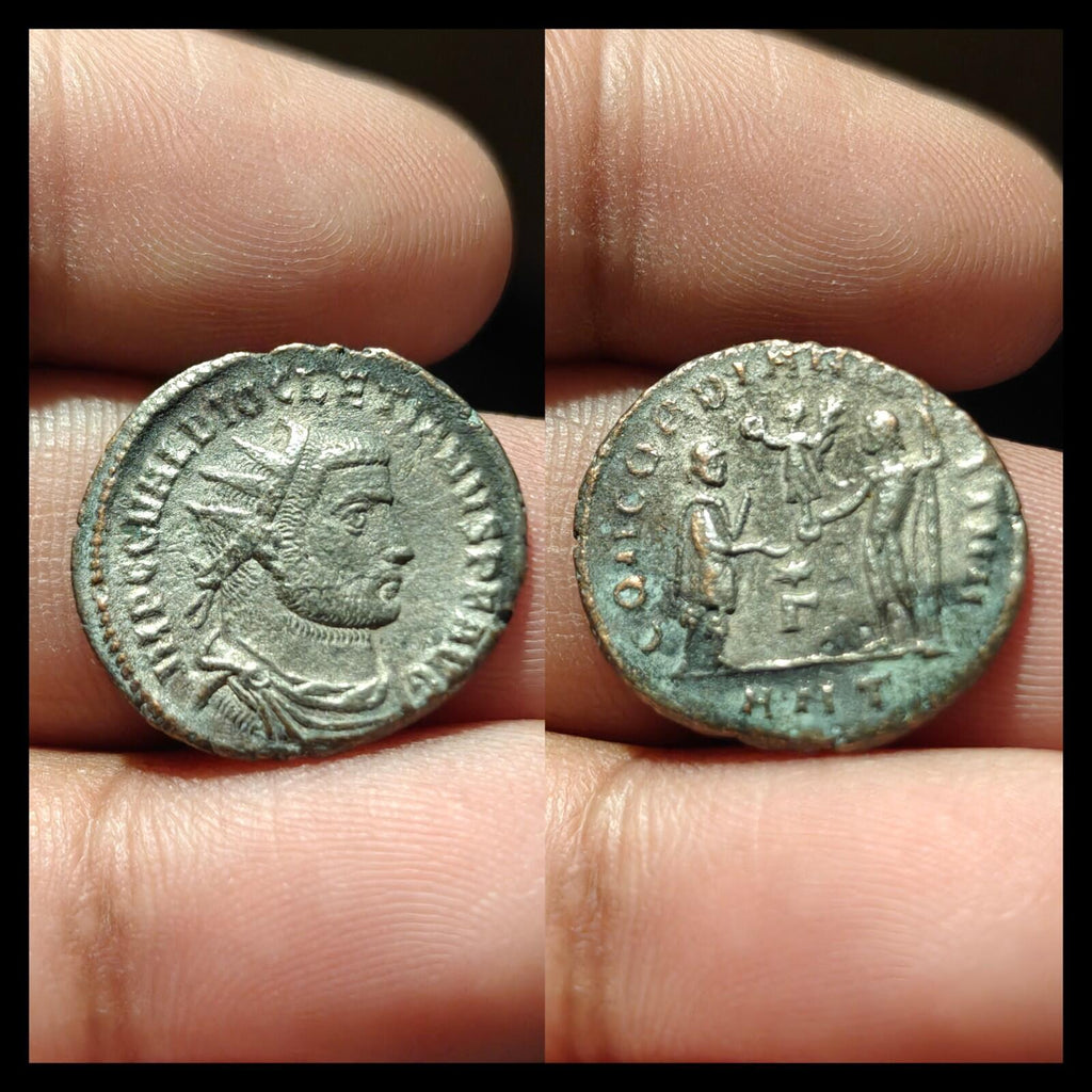 Diocletian 287 AD Antoninianus Roman Empire CONCORDIA TEMP Rare Coin