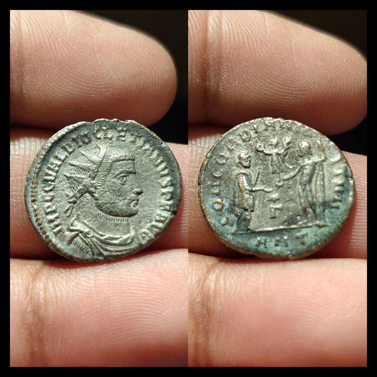Diocletian 287 AD Antoninianus Roman Empire CONCORDIA TEMP Rare Coin