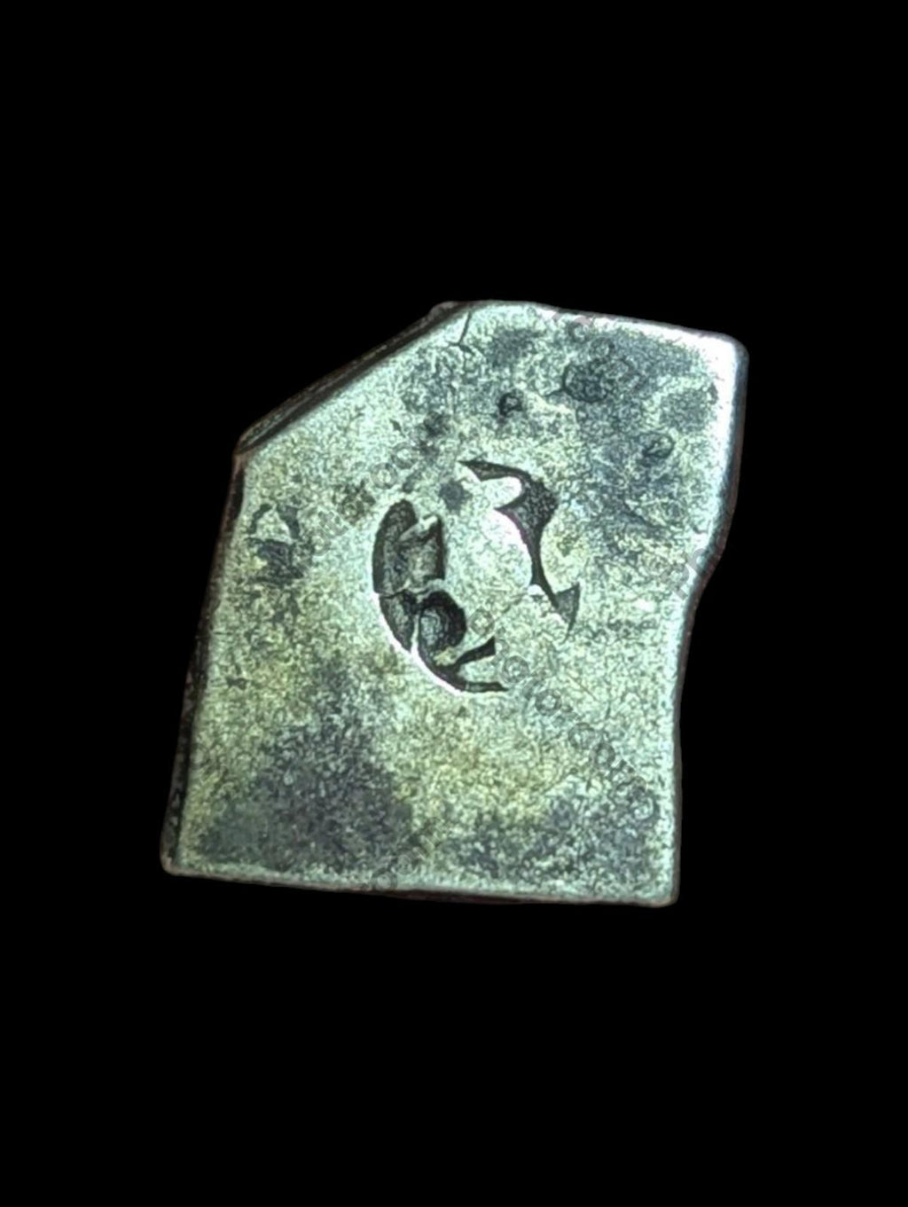 Inde ⭐ Vallée de l'Indus, pièce en argent Mayuriyan Punch ⭐ 300 av. J.-C. 🦁 Lion