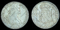 Mexique Charles IV Argent 8 Réales 1808 Mo TH Monnaie de Mexico