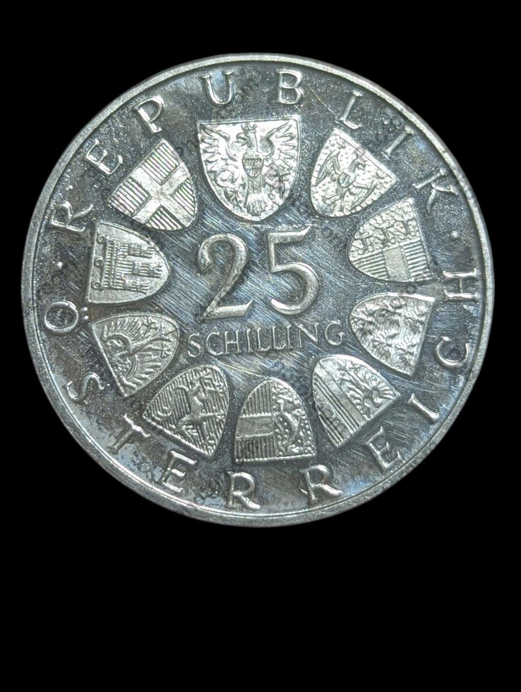 1971 AUTRICHE VIENNE BOURSE DE VIENNE Pièce de 25 Shillings en argent (épreuve)