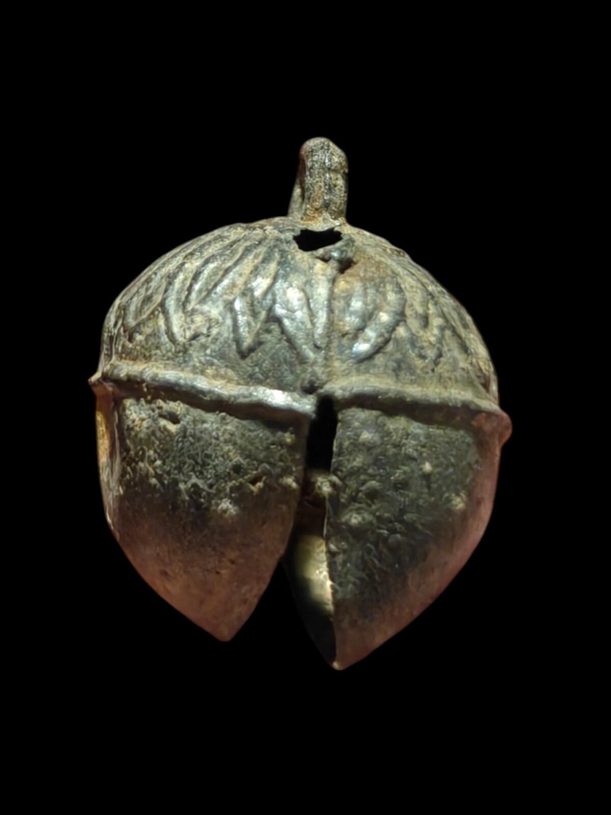 ANCIENT ROMAN BRONZE BELL AMULET 2000+ Years Old Circa 1st To 3rd Ad
