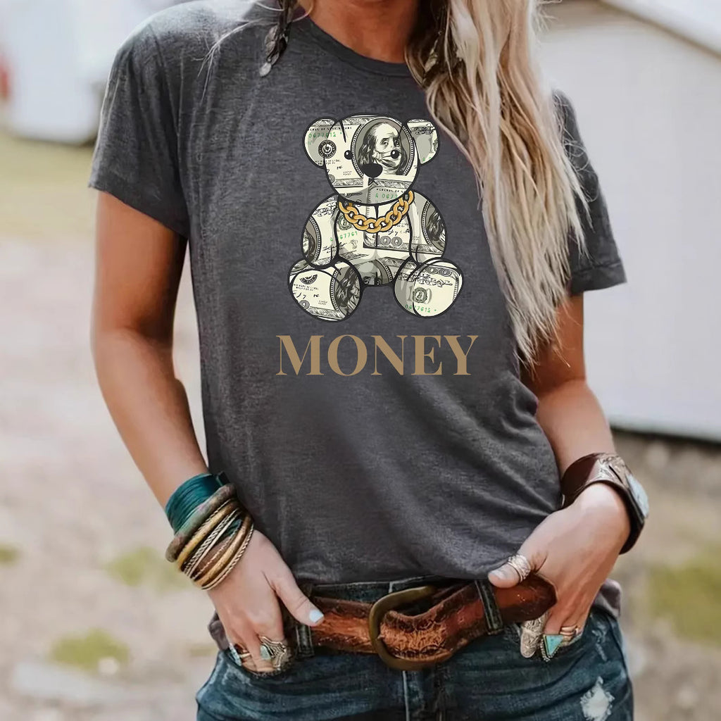 T-shirt MONEY banknote bear image