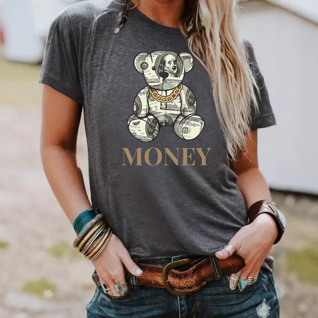 T-shirt MONEY banknote bear image