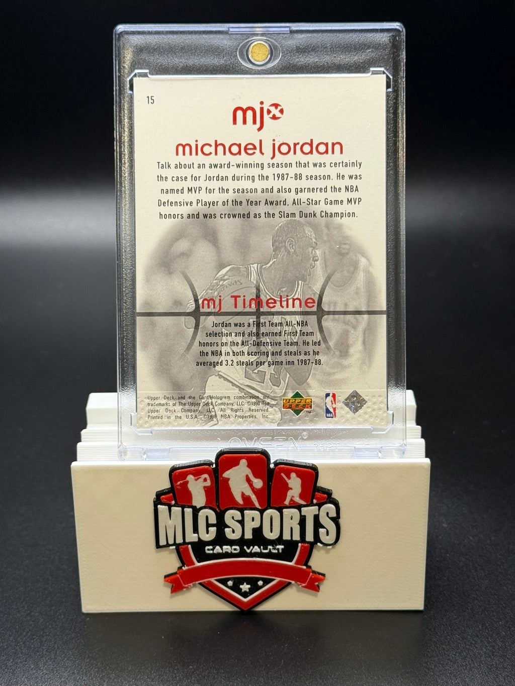 1998 Upper Deck MJx Michael Jordan MJ Timeline #15 Bulls