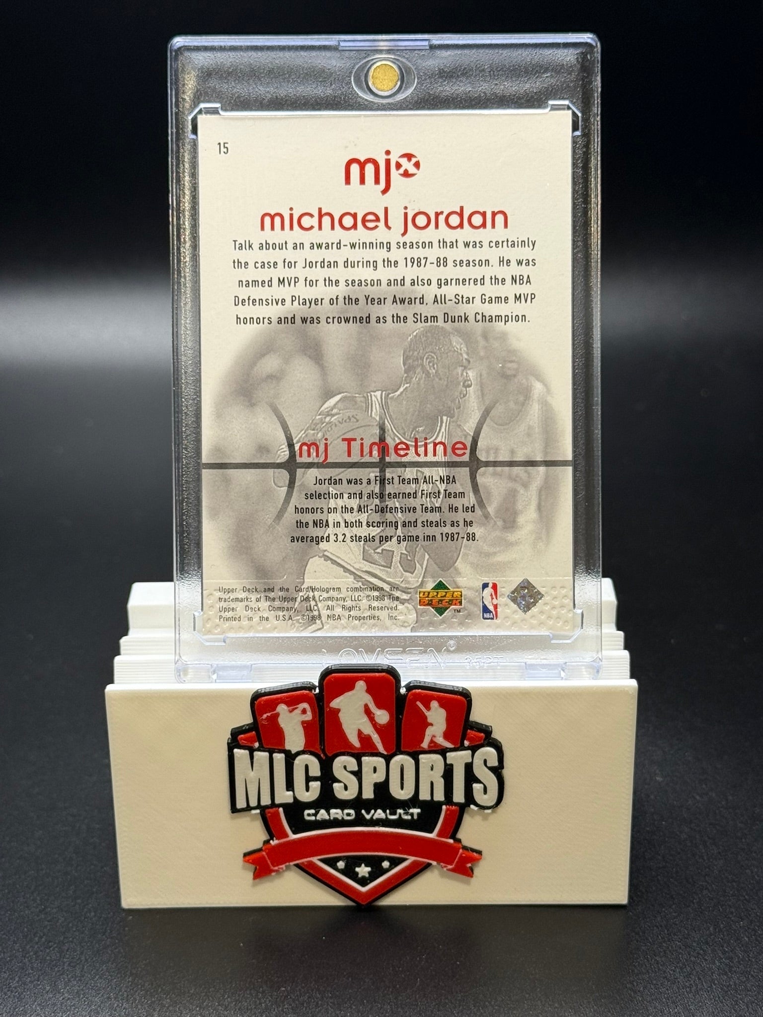 1998 Upper Deck MJx Michael Jordan MJ Timeline #15 Bulls