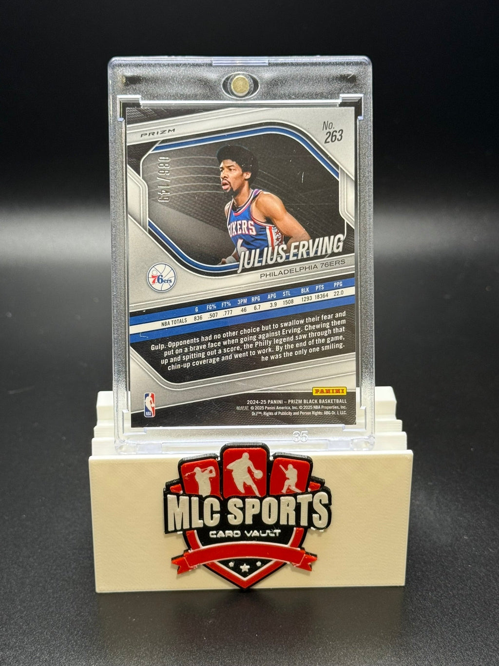 2024-25 Prizm Legends Julius Erving #86/149 Philadelphia 76ers