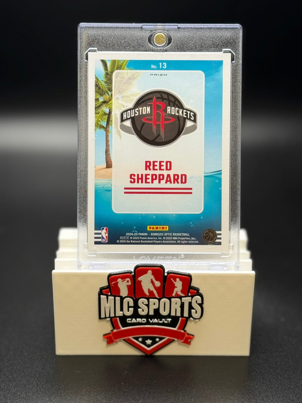 2024-25 Donruss Optic Splash Reed Sheppard Rookie Rockets